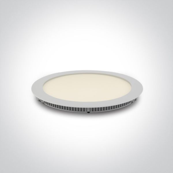 Стельовий світильник One Light 10118FA/W/C The 18-30W Round Recessed Panels Die cast