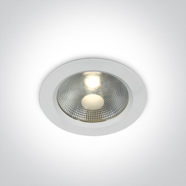 Plafon sufitowy One Light 10120C/W/W The COB Downlight Range Aluminium