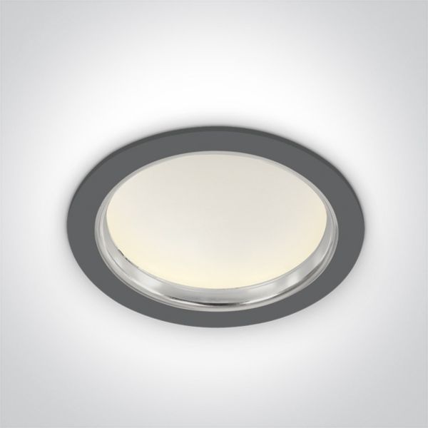 Plafon sufitowy One Light 10124/G/C The Chrome Bezel Range Aluminium