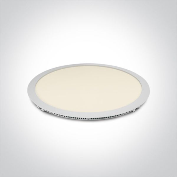 Стельовий світильник One Light 10140F/W/C The 40-48W Round Recessed Panels Die Cast