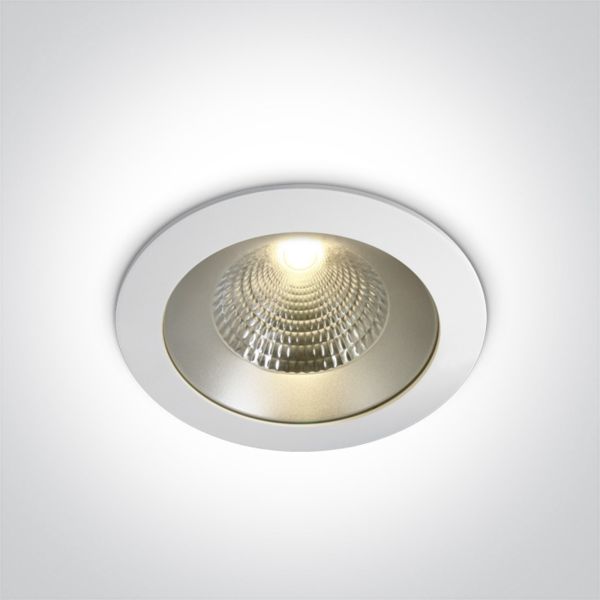 Стельовий світильник One Light 10140P/W/W Round Downlights