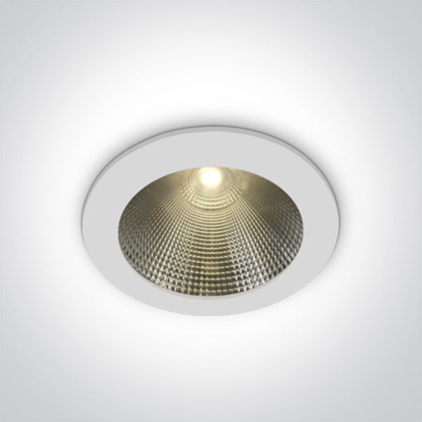 Стельовий світильник One Light 10142/W Round Downlights