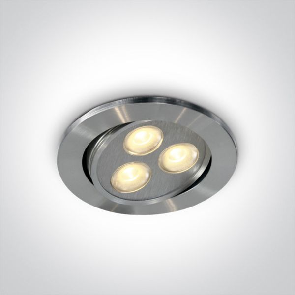 Oprawa punktówa One Light 11103L/W/15 The 3xLED Round Spots Aluminium