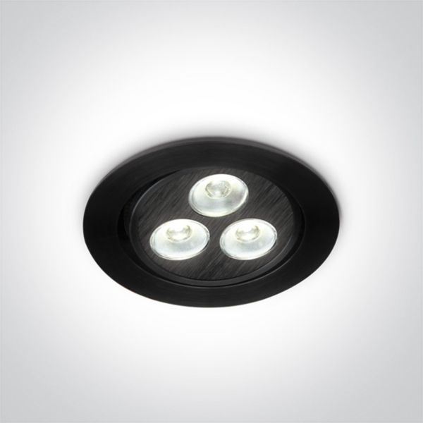 Oprawa punktówa One Light 11103LB/D/35 The 3xLED Round Spots Aluminium