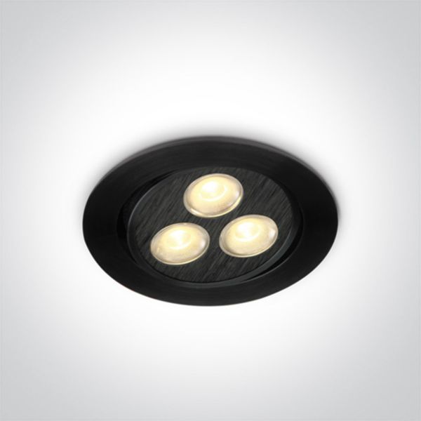 Oprawa punktówa One Light 11103LB/W/35 The 3xLED Round Spots Aluminium