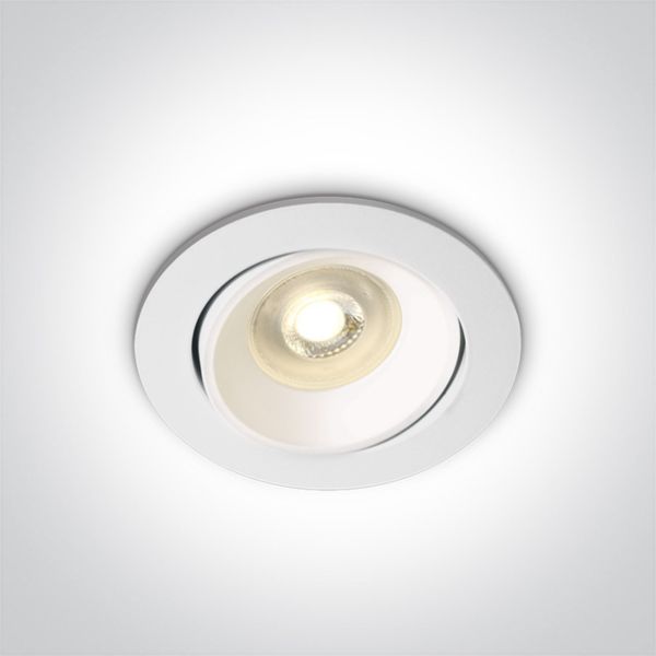 Oprawa punktówa One Light 11105UA/W Round Retro Range GU10 Aluminium Round