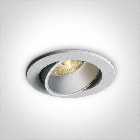Oprawa punktówa One Light 11107K/W/V White 6,5W CCTV 700mA Adjustable Dark Light