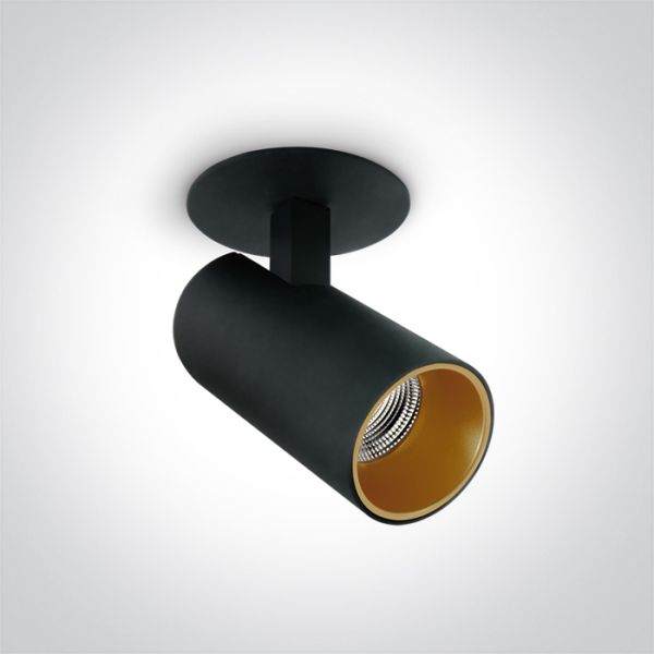 Spot One Light 11107RA/B/V Black COB 6,5W CCTV 700mA Adjustable Dark Light
