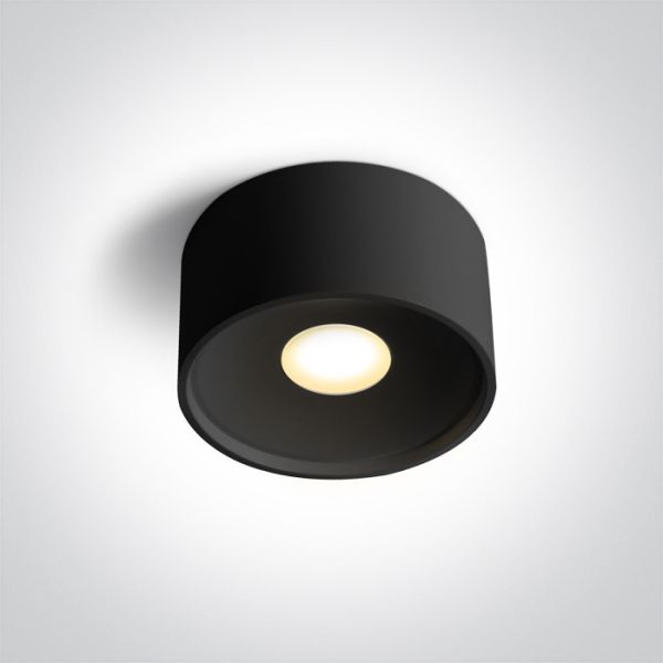 Oprawa punktówa One Light 12112F/B/V Black 12W CCTV IP20 230V