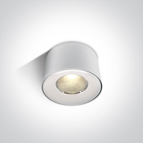 Plafon sufitowy One Light 12130LA/W/W The COB LED Indoor Cylinders Aluminium