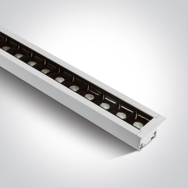 Plafon sufitowy One Light 38145BR/W/C Recessed LED Linear Profiles Dark Light