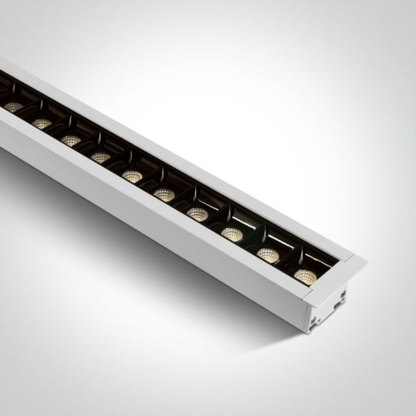 Plafon sufitowy One Light 38145BR/W/W Recessed LED Linear Profiles Dark Light