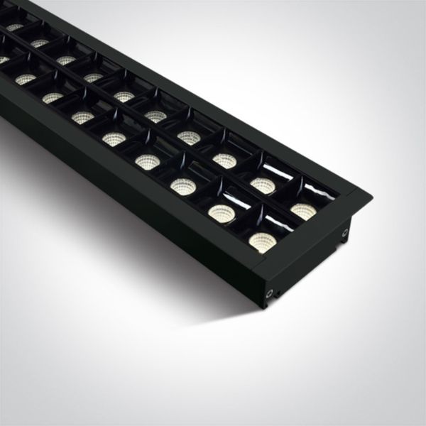 Plafon sufitowy One Light 38150BR/B/C Recessed LED Linear Profiles Dark Light