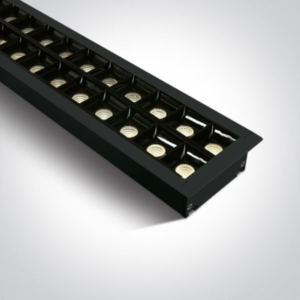 Plafon sufitowy One Light 38150BR/B/W Recessed LED Linear Profiles Dark Light