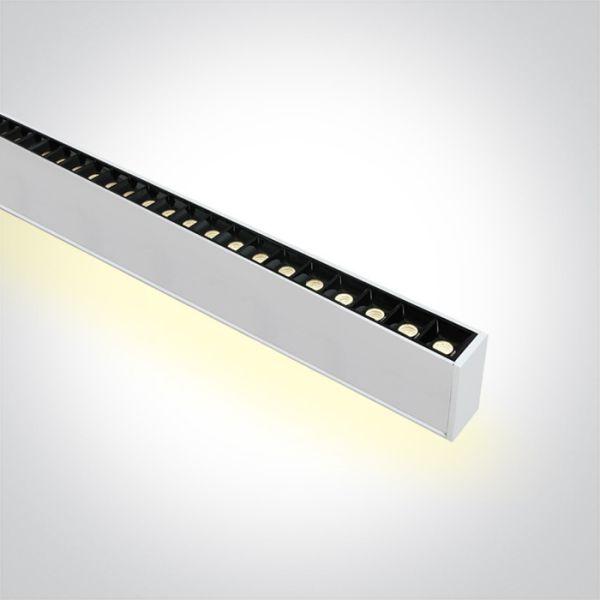Підвісний світильник One Light 38150BU/W/V White 48pcs Spots 40W 34d UGR17 + UpLight 20W 120d CCTV PV 230V Dark Light