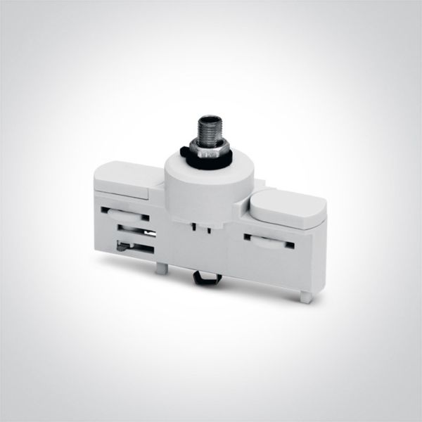 Адаптер для 3-фазного трекового світильника One Light 41002A/W 6A White Track Adaptor for Track Spots