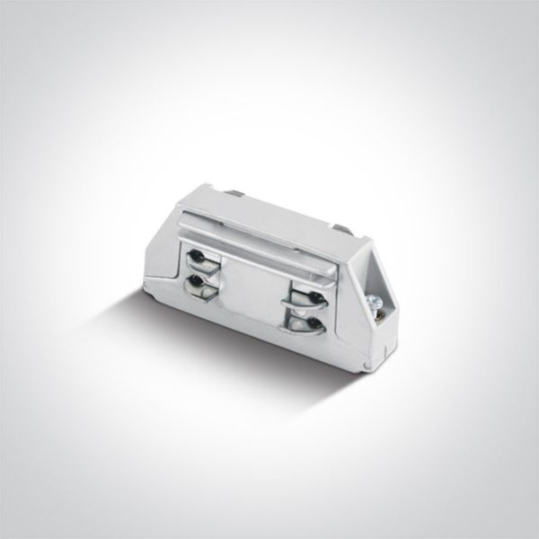 Łącznik prosty 3 fazy One Light 41008/W Rounded Track 16A White connector for track 40003A