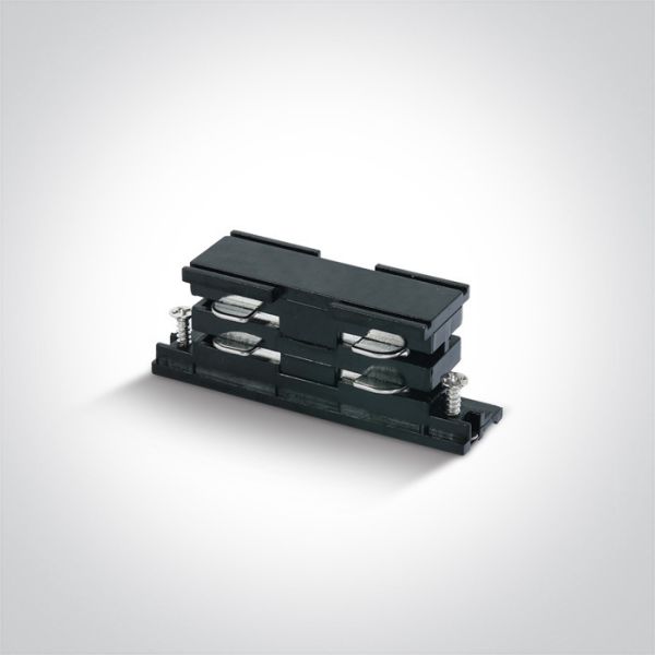 Łącznik prosty 3 fazy One Light 41008A/B Square Track 16A Black connector for track 40003A