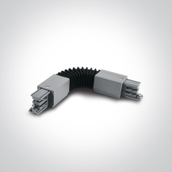 Elastyczny łącznik 3 fazy One Light 41024A/G Square Track 16A Grey Flexible corner for track 40003A