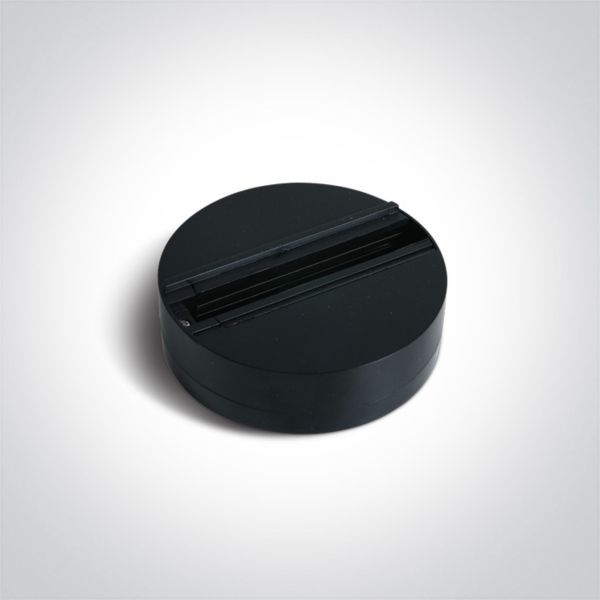 Адаптер для 3-фазного трекового світильника One Light 41030/B 6A Black Surface mount base for Track Spots