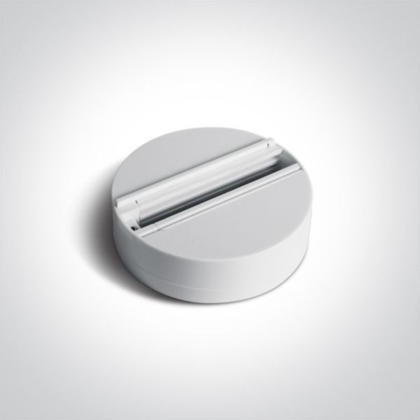 Адаптер для 3-фазного трекового світильника One Light 41030/W 6A White Surface mount base for Track Spots