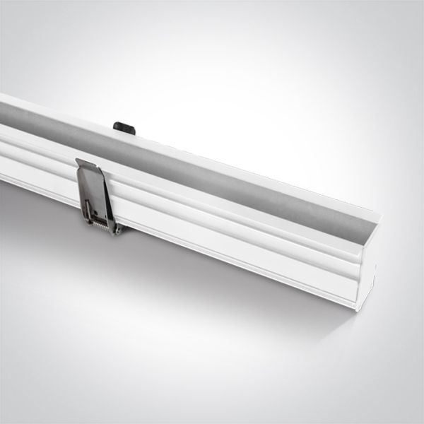 Магнітний шинопровід 1м One Light 42001RB/W White Magnetic Recessed Profile 1m 48V MIDI