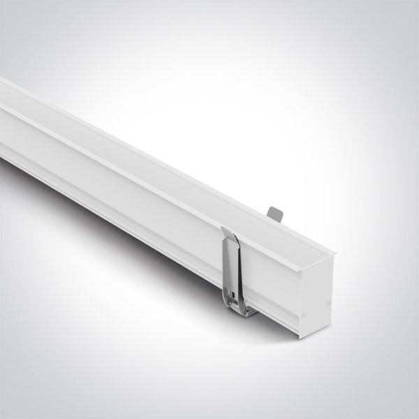 Магнітний шинопровід 2м One Light 42002R/W White Magnetic Recessed Profile 2m 48V MAXI