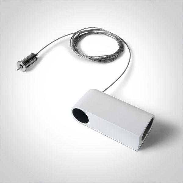 Zawieszenie kablowe One Light 42004PB/W White P&P Suspended/Surface End Cap IP20