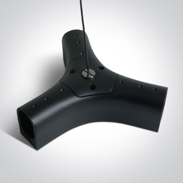 Т-з'єднання One Light 42004PK/B Black P&P Suspended/Surface Y-Connector IP20