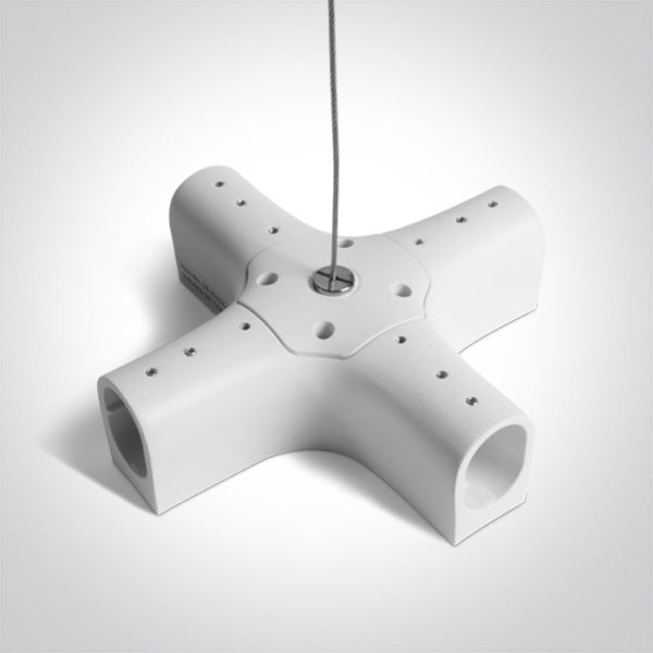 Х-з'єднання One Light 42004PL/W White P&P Suspended/Surface X-Connector IP20