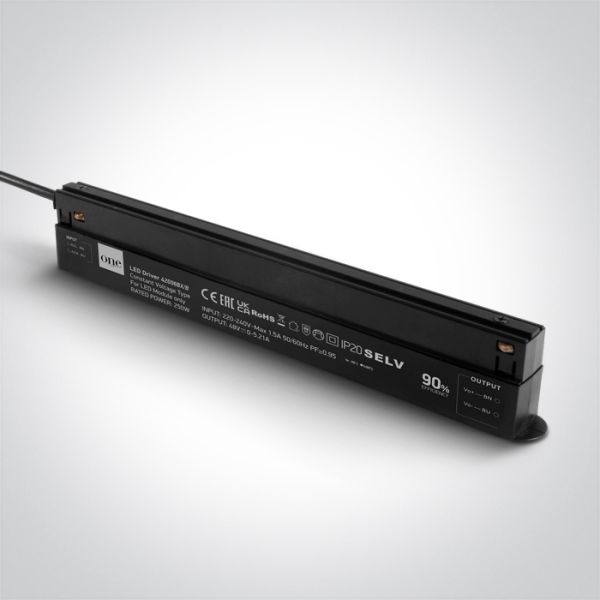 Zasilacz stałonapięciowy One Light 42006BX/B Black DRIVER 250W 48V For Magnetic ProfileS IP20 230V MINI/MIDI/MAXI