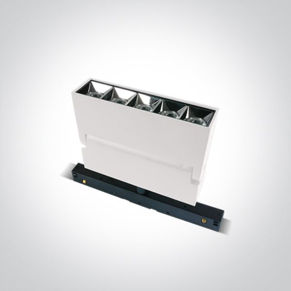 Lampa szynowa magnetyczna One Light 42106A/W/V White 12W CCTV 48V IP20 Adjustable MINI MAXI P&P