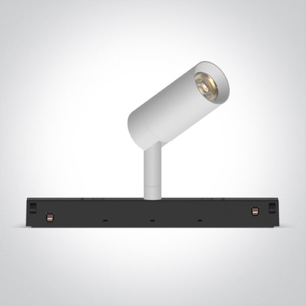 Lampa szynowa magnetyczna One Light 42108/W/V White 6W CCTV 48V IP20 Adjustable MINI/MIDI/MAXI/P&P