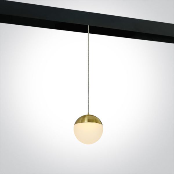 Магнітний трековий світильник One Light 42136/BBS/W Magnetic Ball Pendants