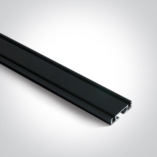 Szynoprzewód magnetyczny 2m One Light 43002F/B Black Flat Magnetic Profile 48V 2m