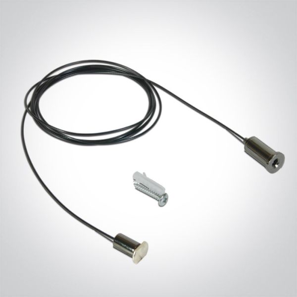 Zawieszenie kablowe One Light 43004FM/B Black Suspension For Flat Magnetic Profile 2M
