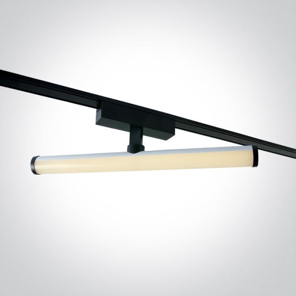 Lampa szynowa magnetyczna One Light 43126FA/B/V Black 10W 48V CCTV IP20 Adjustable Flat Magnetic