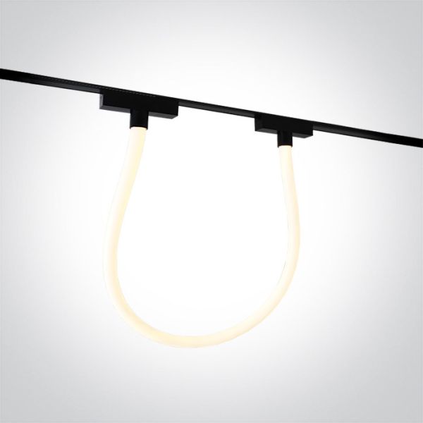 Lampa szynowa magnetyczna One Light 43128FA/B/W Black 16W 48V WW IP20 Flat Magnetic