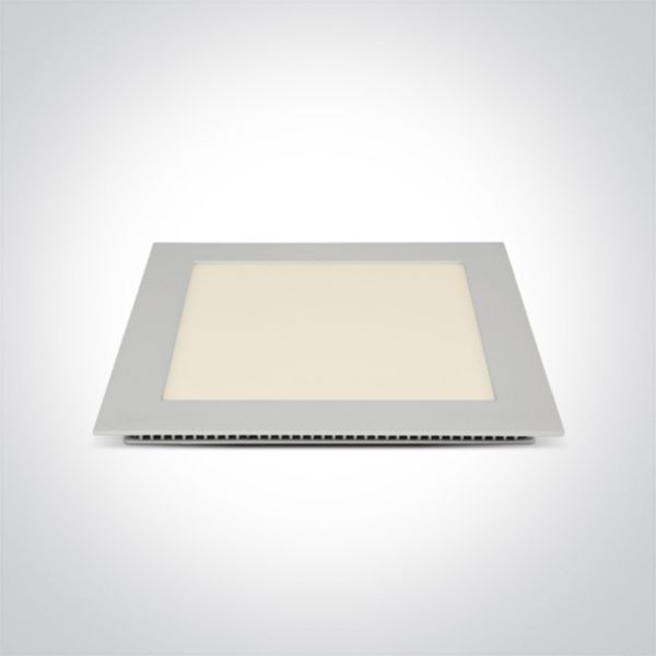 Plafon sufitowy One Light 50122FA/W/C The 22-30W Square Recessed Panels Die cast