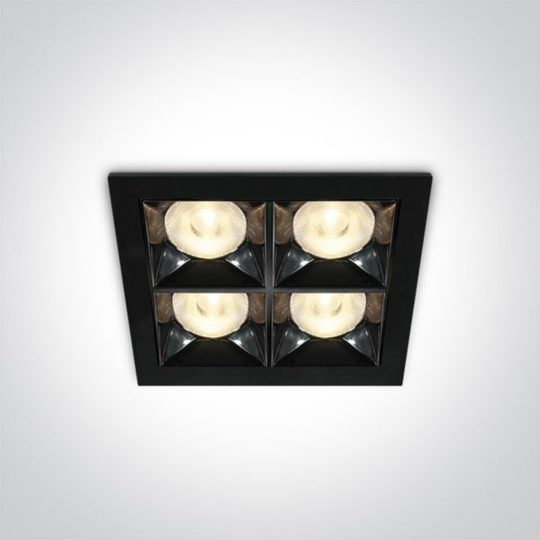 Точковий світильник One Light 50406B/B/W Mirror Square Boxes