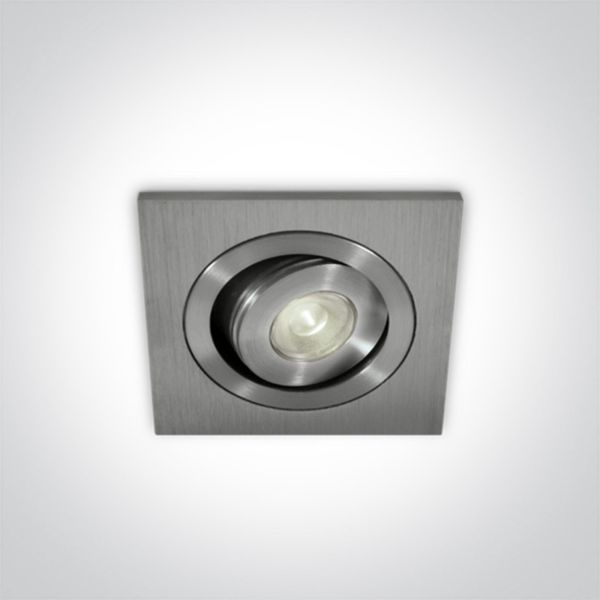 Oprawa punktówa One Light 51101AL/D/15 The 1W Mini Series Aluminium