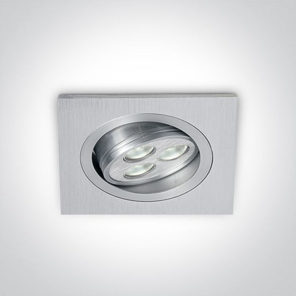 Oprawa punktówa One Light 51103L/D/15 The 3x1W Square Spots Aluminium