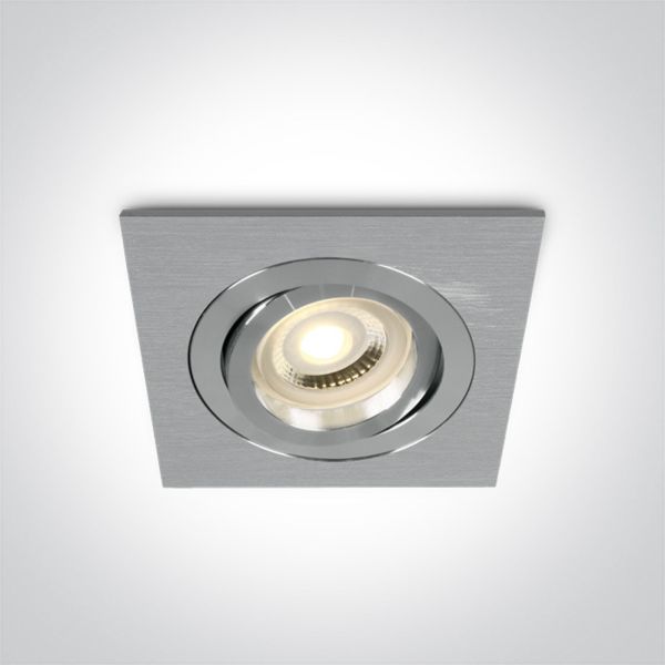 Oprawa punktówa One Light 51105ABG/AL The Dual Ring GU10 Range Aluminium