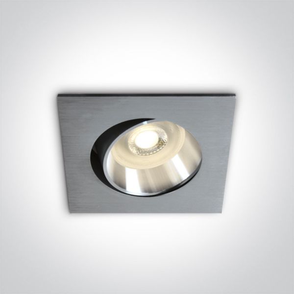 Oprawa punktówa One Light 51105B1/AL The Square Clip In Range Aluminium