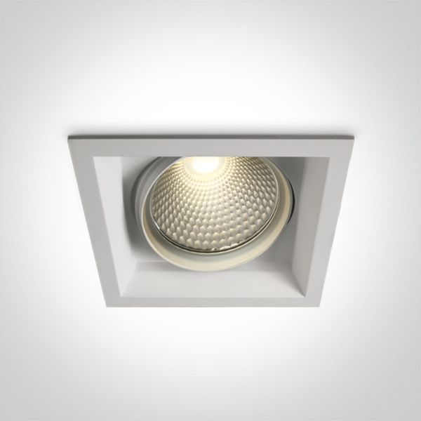 Oprawa punktówa One Light 51140TR/W/W The COB Semi Trimless Square