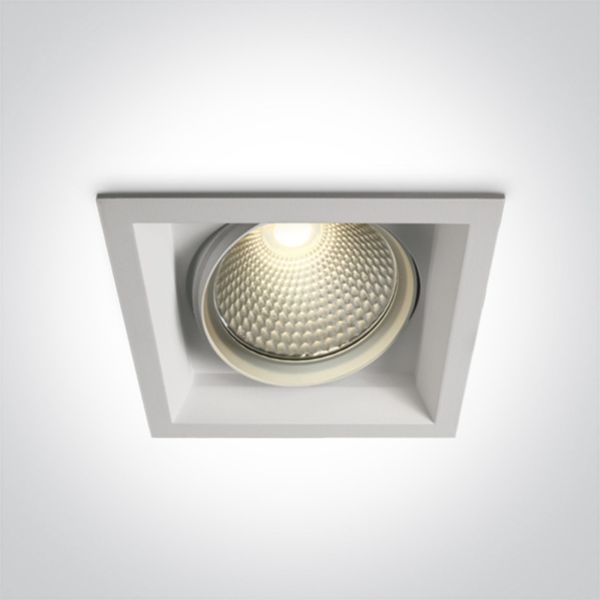 Oprawa punktówa One Light 51140TR/W/W The COB Semi Trimless Square