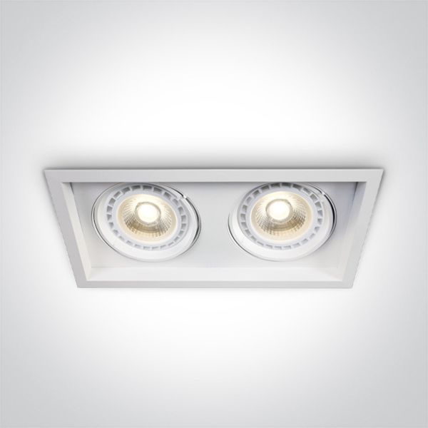 Точковий світильник One Light 51210N/W Adjustable R111 Shop Range Aluminium