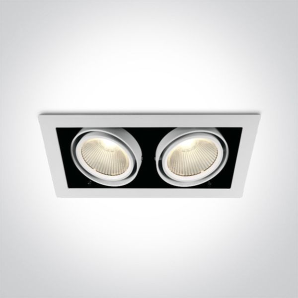 Oprawa punktówa One Light 51240B/W/W The COB Square Downlights Die cast