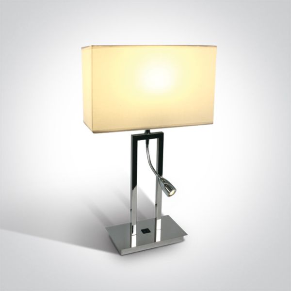 Lampa stołowa One Light 61044A/C/W The Hotel Range Metal