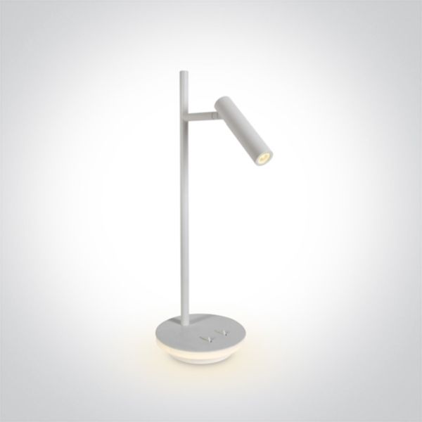 Lampa stołowa One Light 61132A/W/W Reading Spots Aluminium